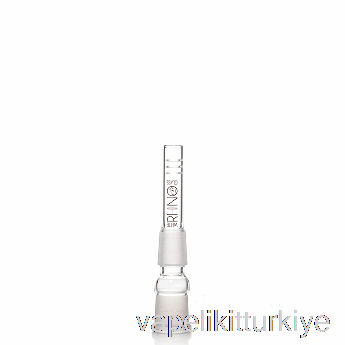 Vape Türkiye Beyaz Gergedan 19/19 Cam Alt Gövde 3 Inç